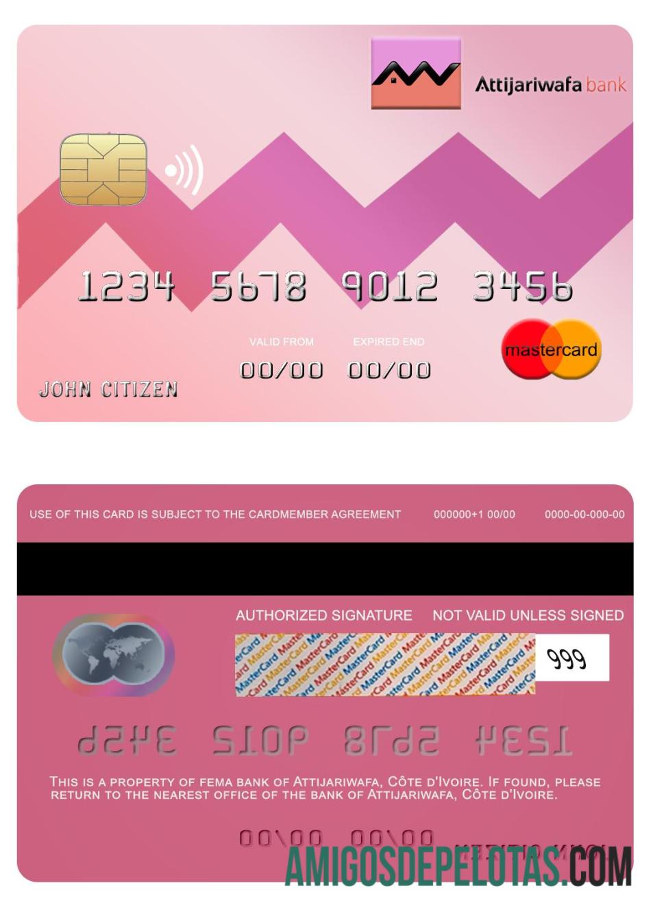 Co╠éte d'Ivoire Attijariwafa bank mastercard pratinjau