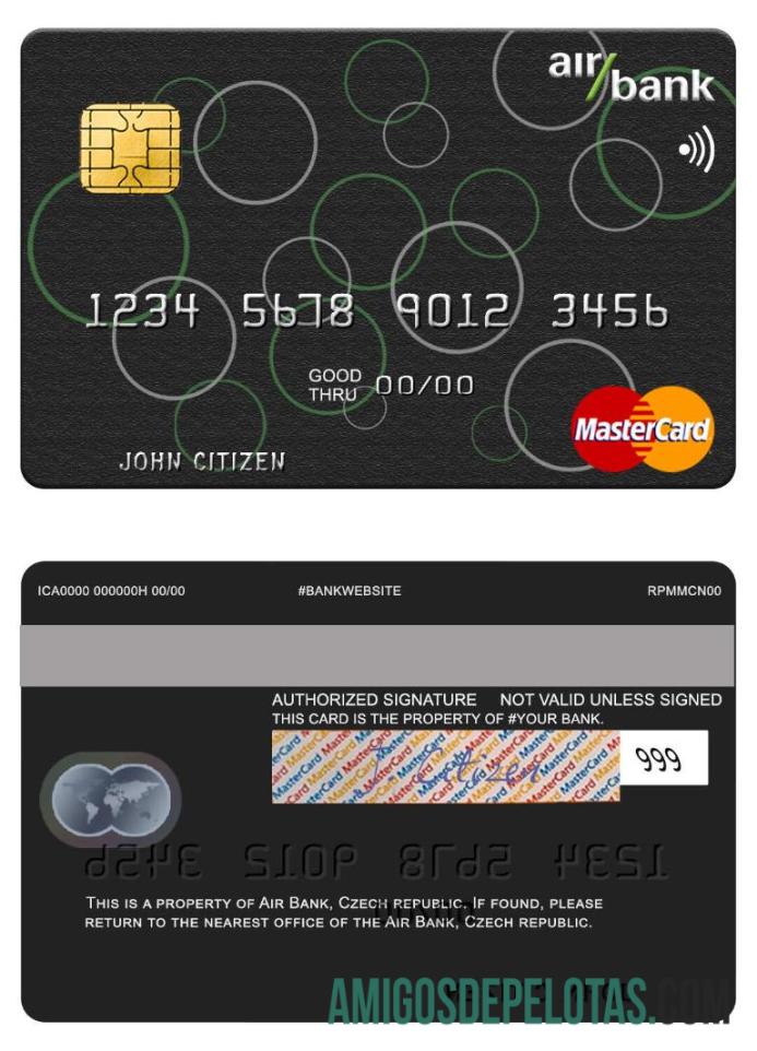 Republik Ceko Air bank mastercard makering
