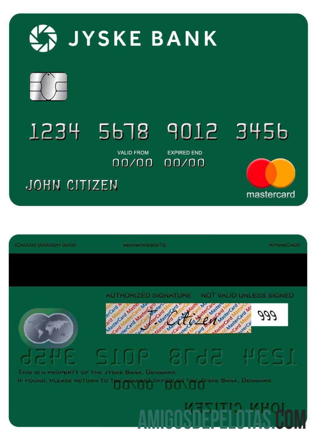 Denmark Jyske bank mastercard pratinjau