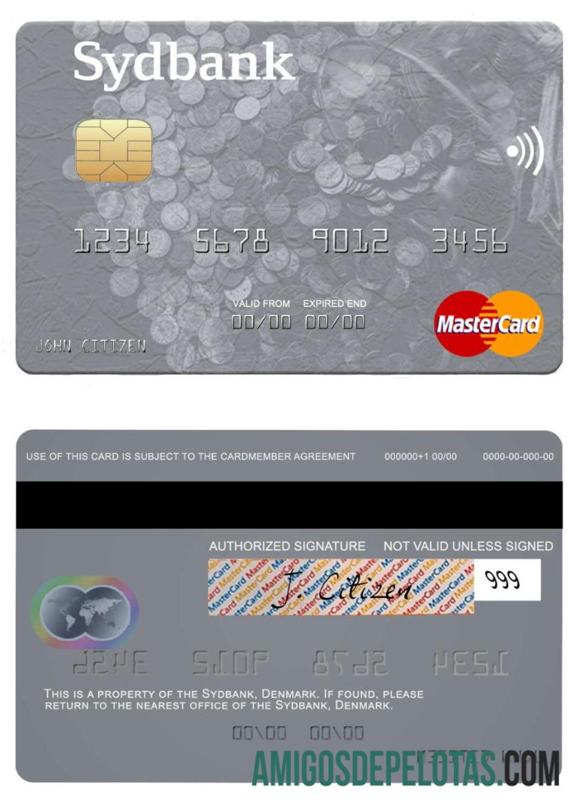 Denmark Sydbank mastercard desain
