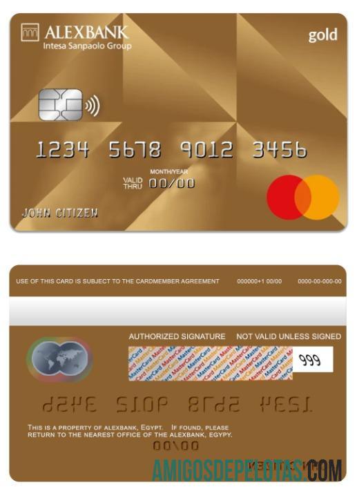 Mesir Alexbank gold mastercard pratinjau