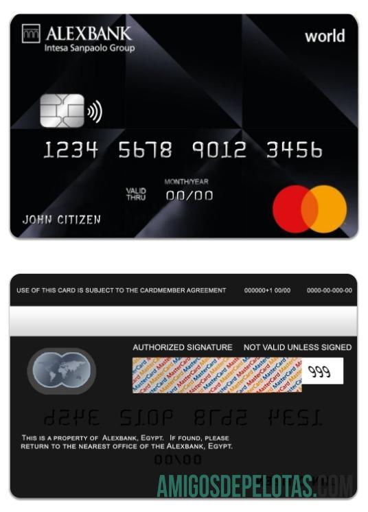 Mesir Alexbank world mastercard desain