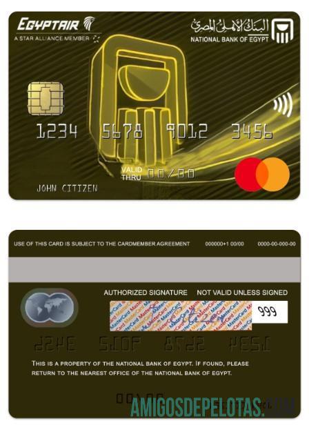 Mesir nasional bank of Mesir Egyptair mastercard pratinjau