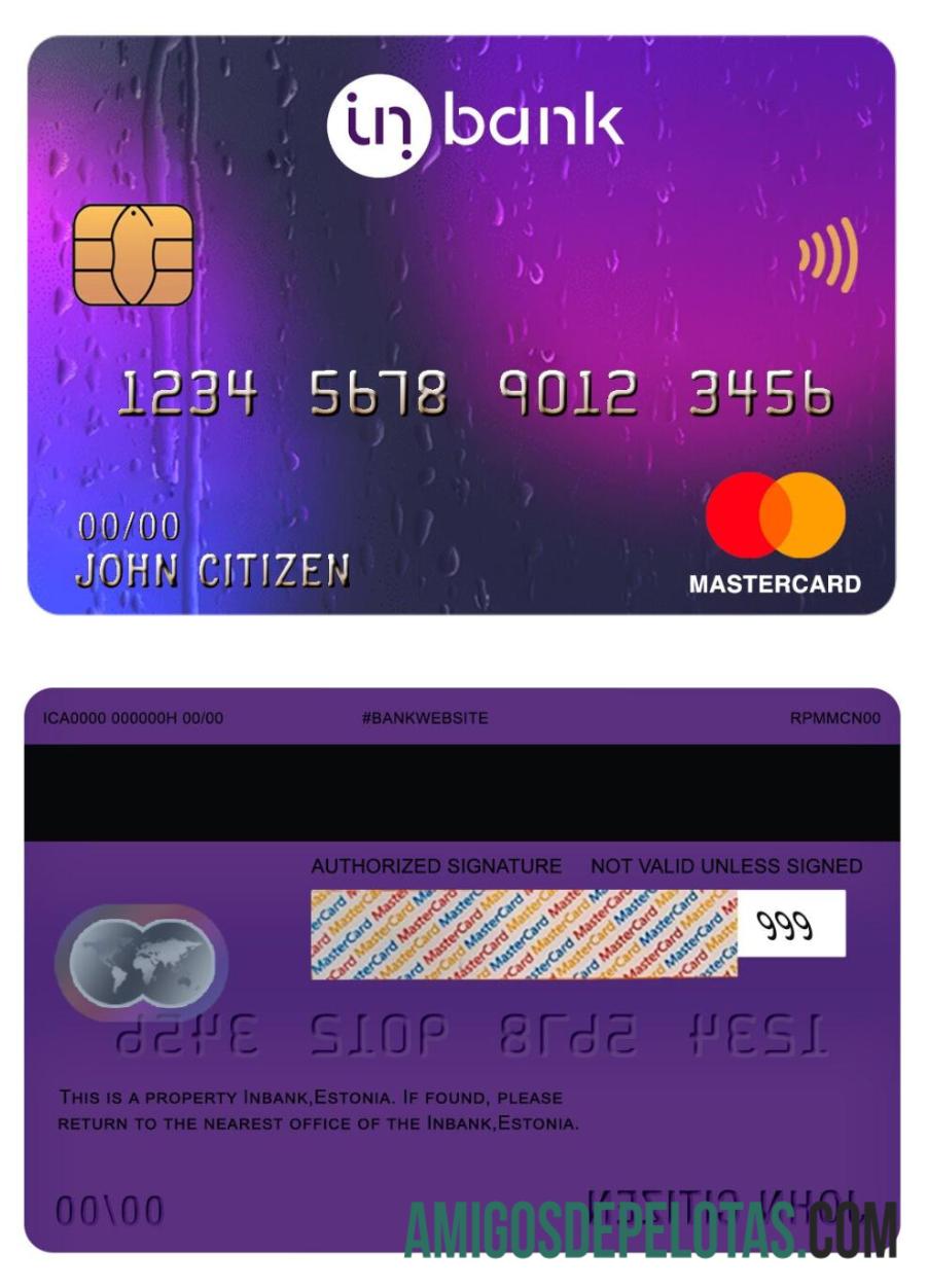 Estonia Inbank mastercard makering