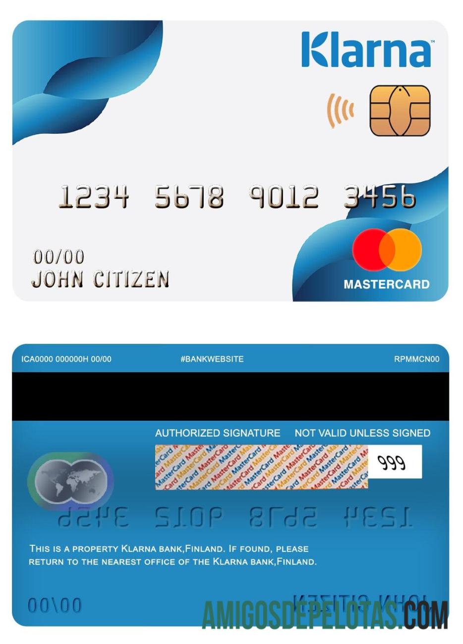 Finlandia Klarna bank mastercard pratinjau