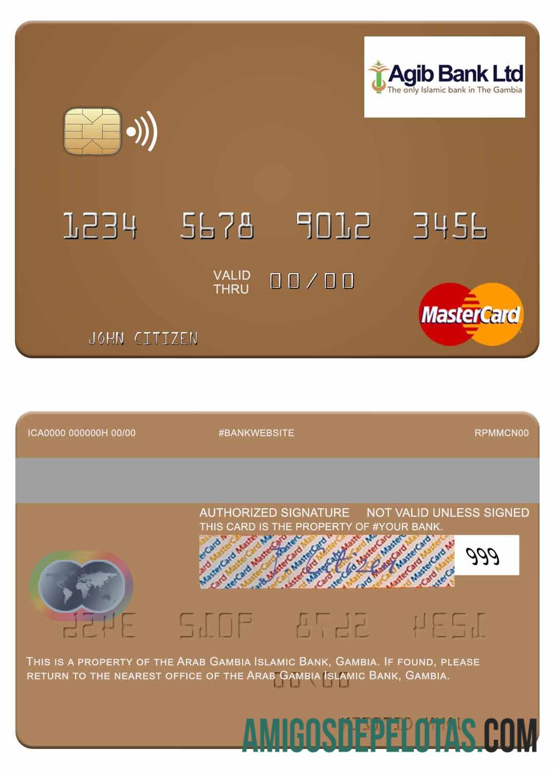 Gambia Arab Gambia Islamic bank mastercard makering