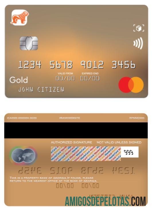 Georgia bank of Georgia gold mastercard pratinjau