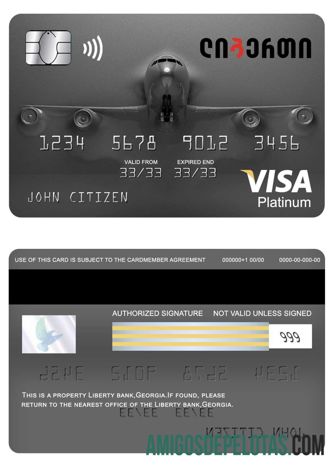 Georgia Liberty bank visa platinum kartu pratinjau