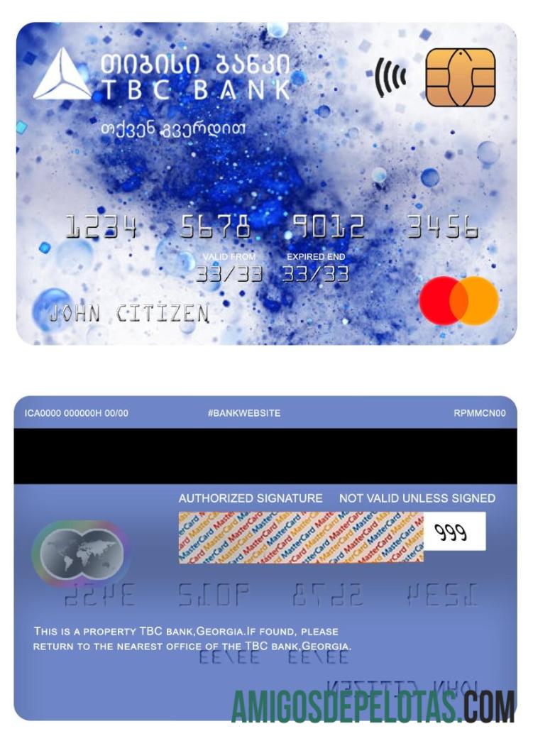 Georgia TBC bank mastercard pratinjau