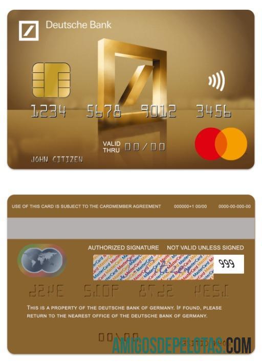 Jerman Deutsche bank gold mastercard pratinjau