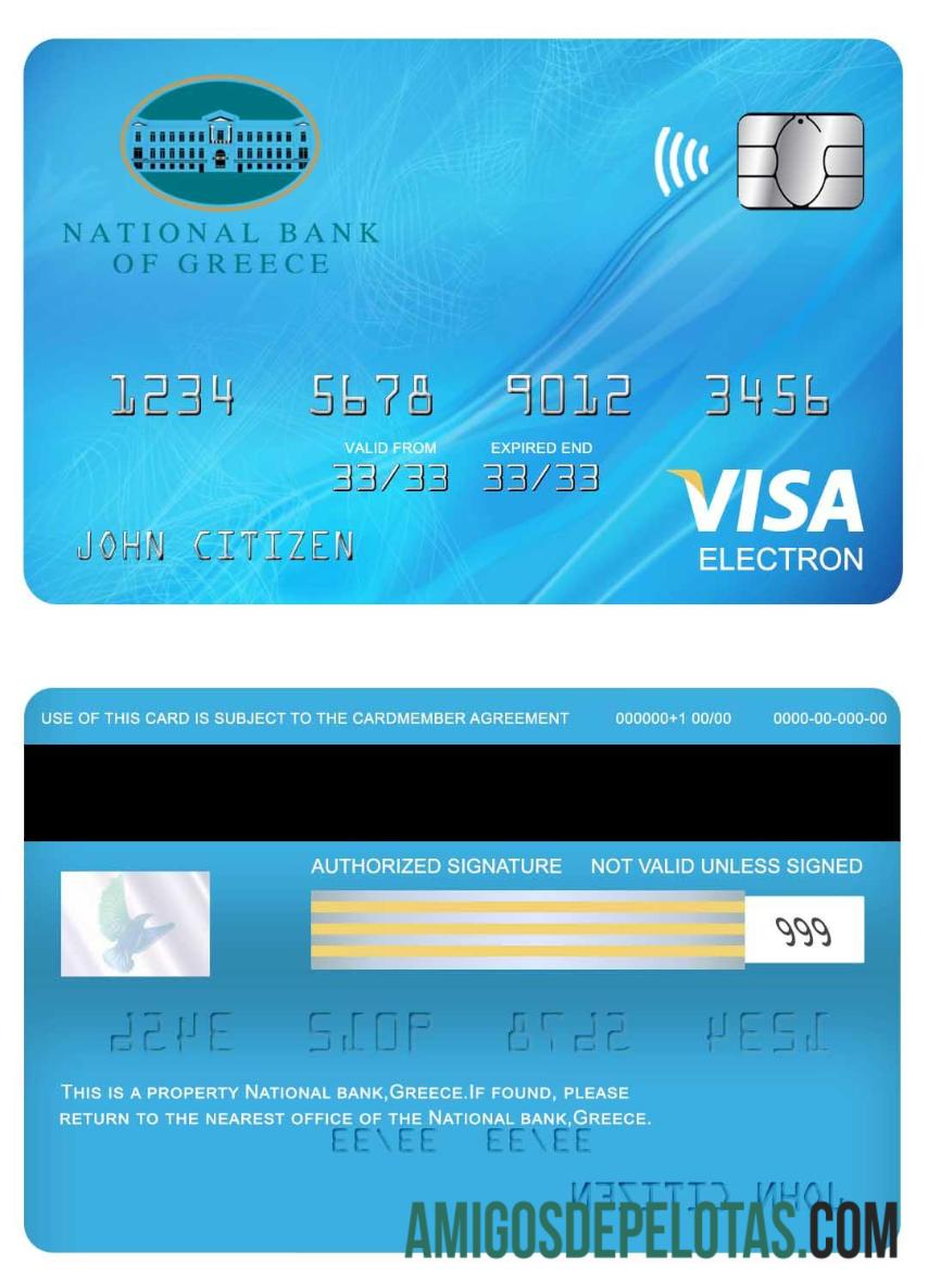 Yunani nasional visa electron kartu pratinjau