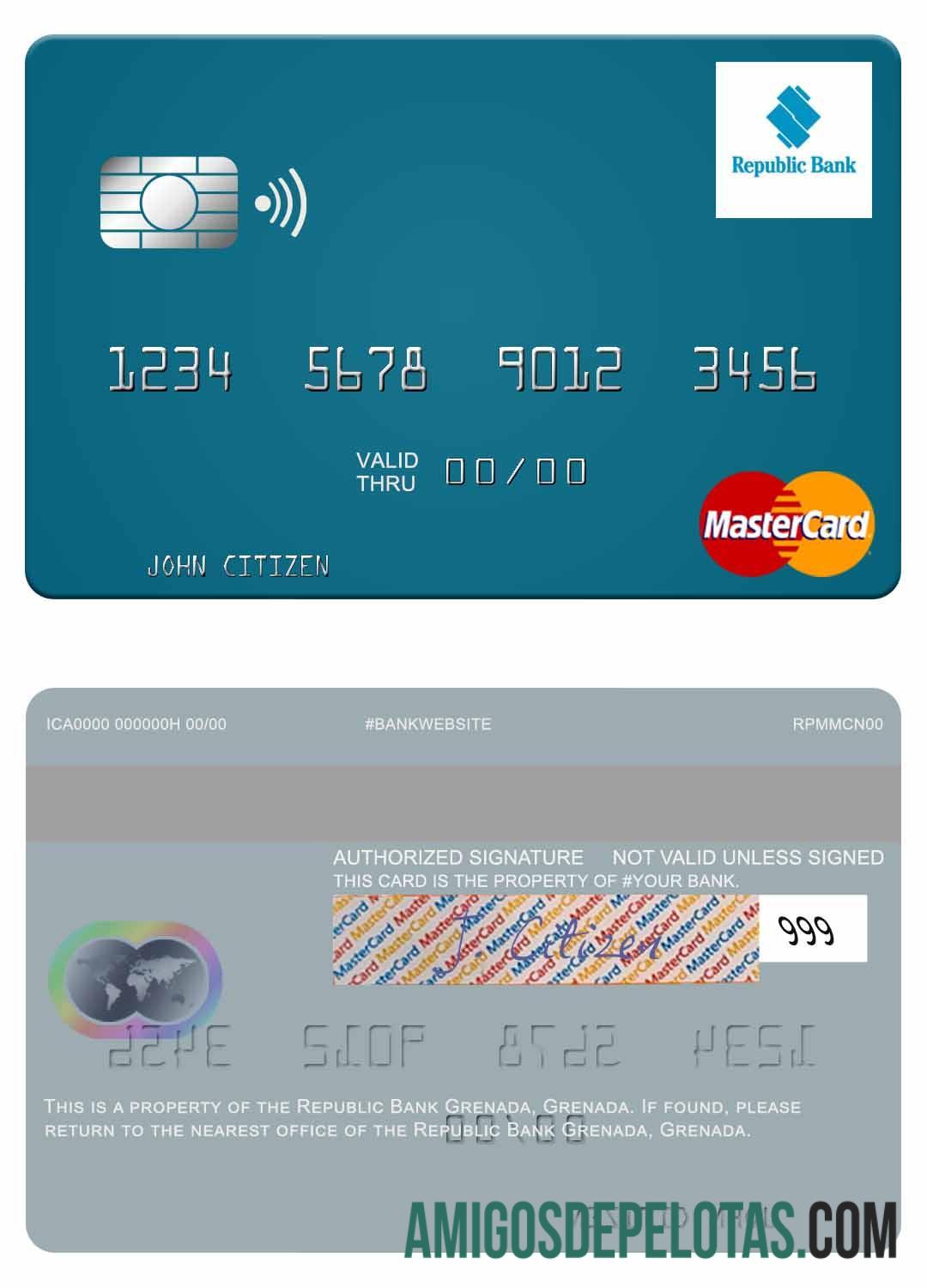 Grenada Republic bank Grenada mastercard makering