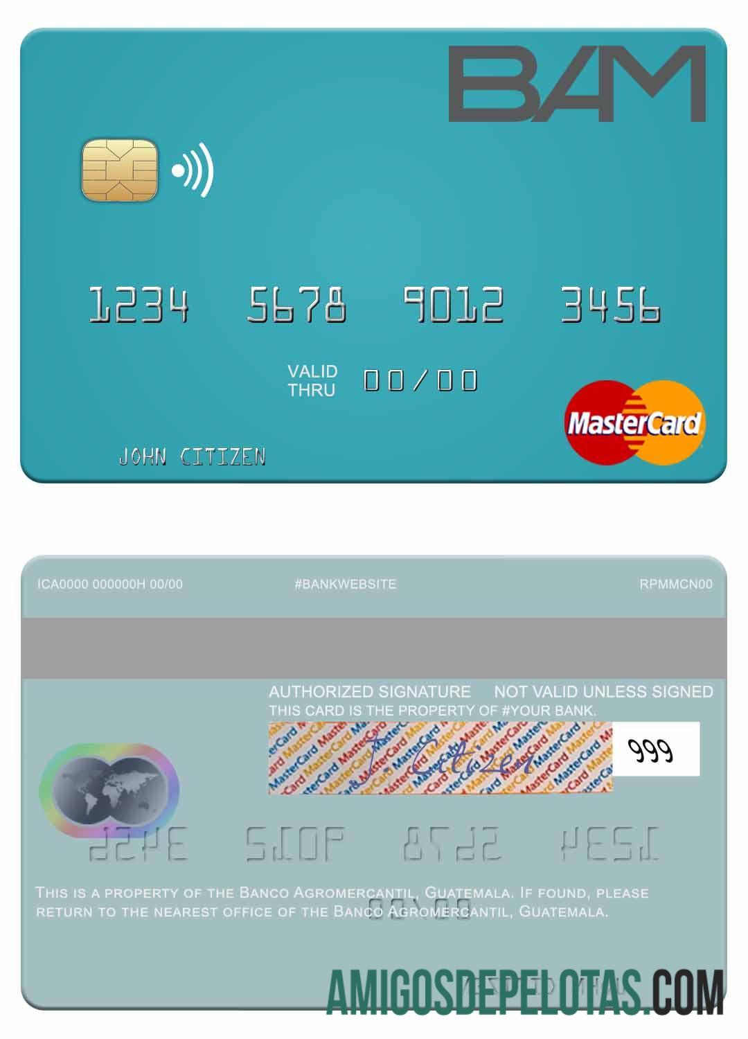 Guatemala Banco Agromercantil mastercard makering