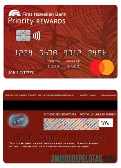 Hawaii Priority RewardsSM Kredit mastercard sampel