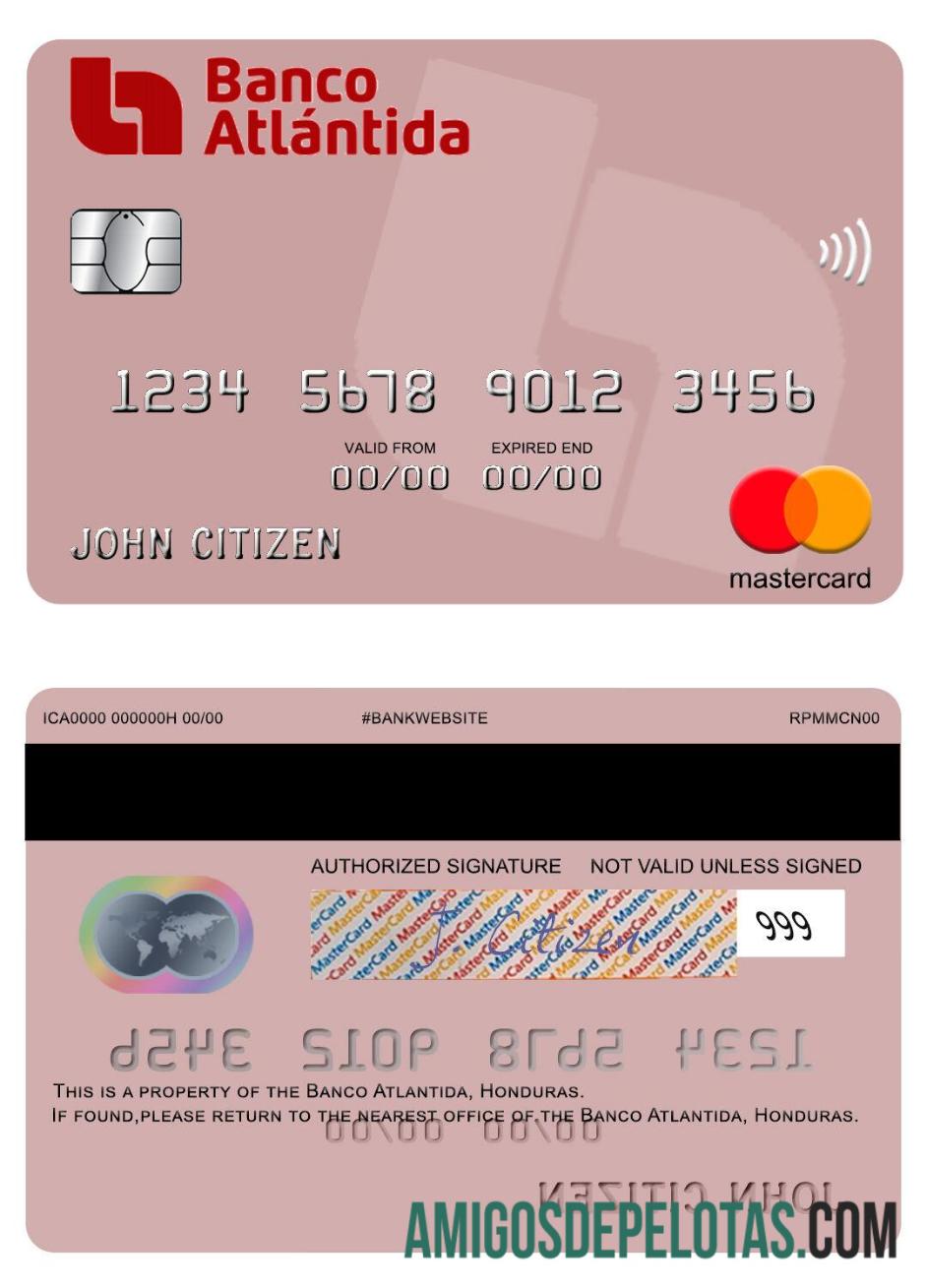 Honduras Banco Atlantida mastercard pratinjau