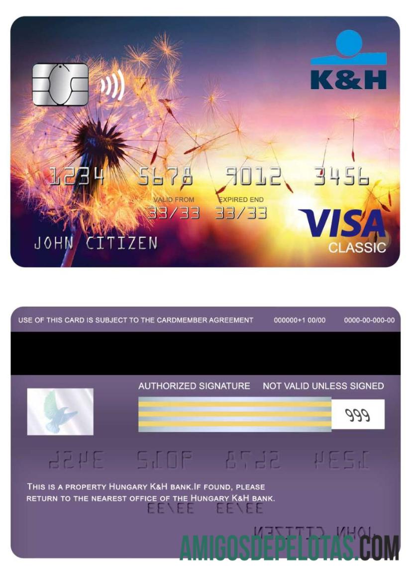 Hungaria K&H visa classic kartu pratinjau