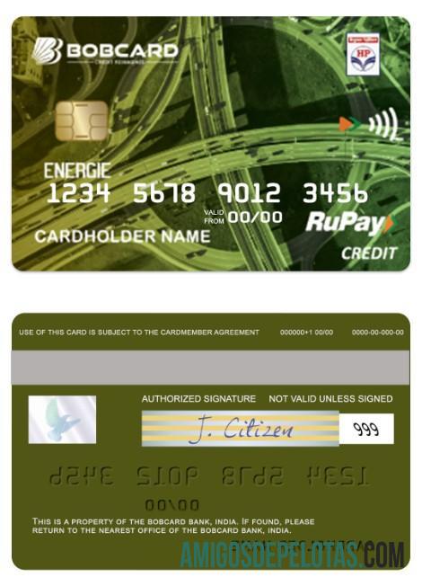 India HPCL Energie RuPay Kredit Bobcard makering