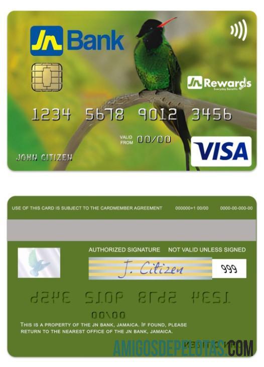 Jamaika JN bank visa classic Kredit kartu pratinjau