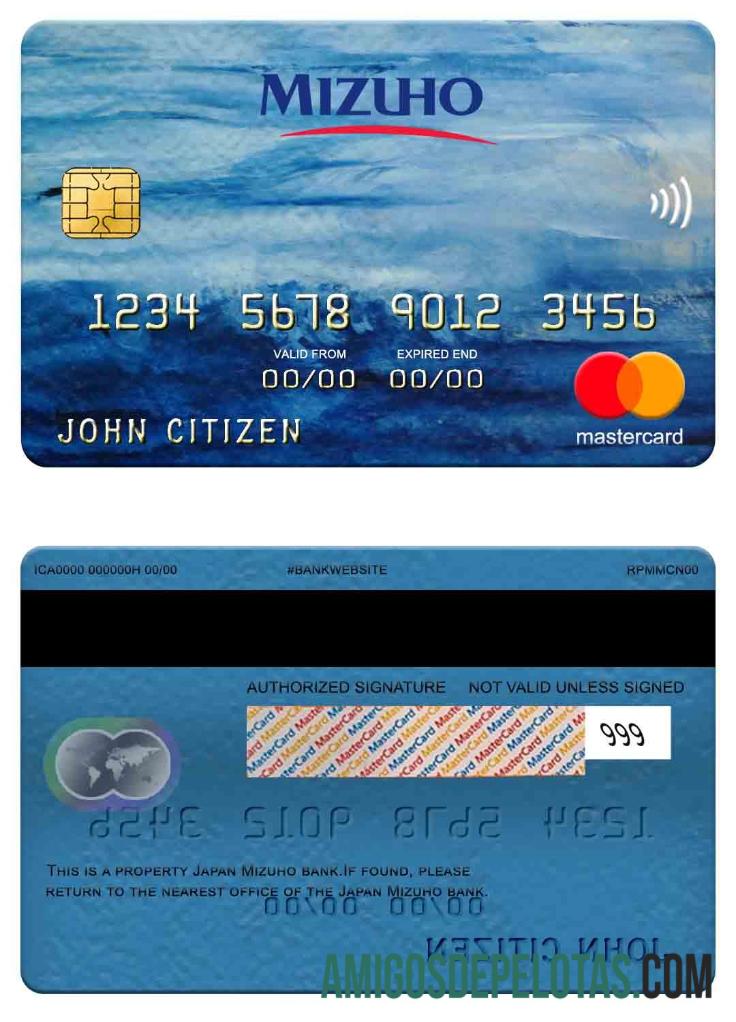 Jepang Mizuho bank mastercard pratinjau
