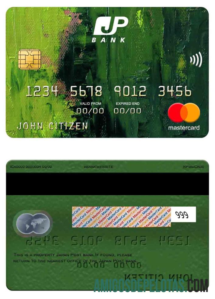 Jepang Post bank mastercard pratinjau