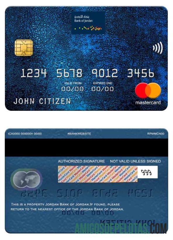 Yordania bank of Yordania mastercard makering