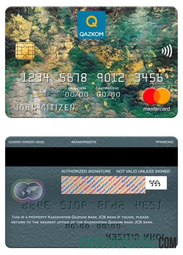 Kazakhstan Qazkom bank JCB bank mastercard makering