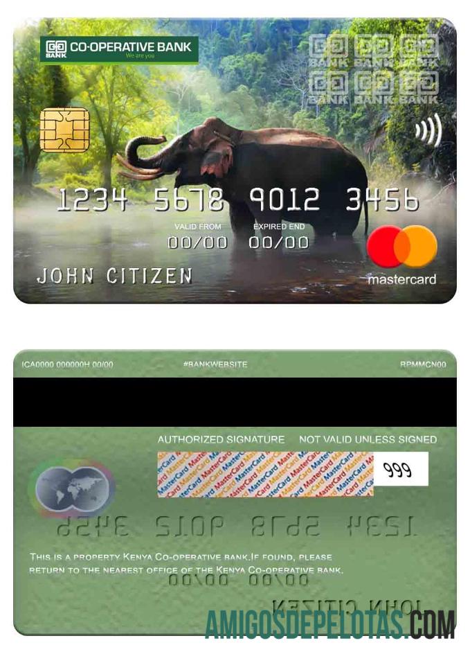 Kenya Co operative bank mastercard desain