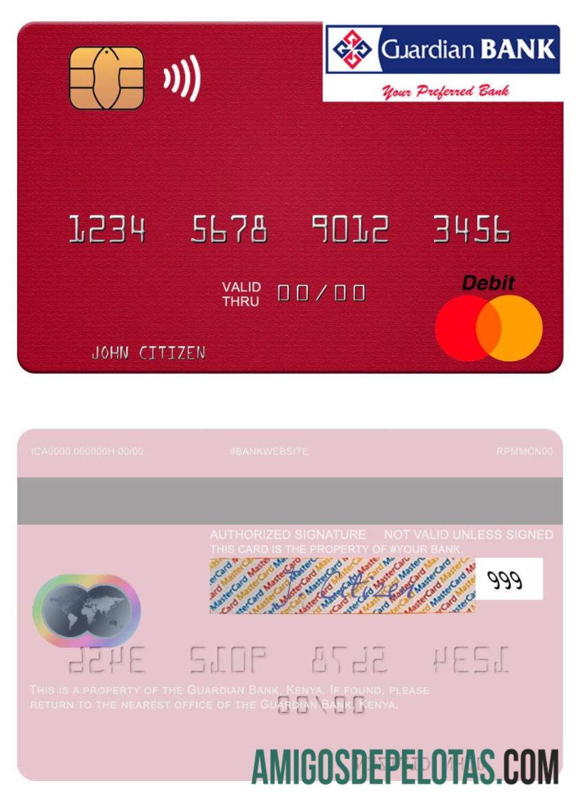 Kenya Guardian bank mastercard makering