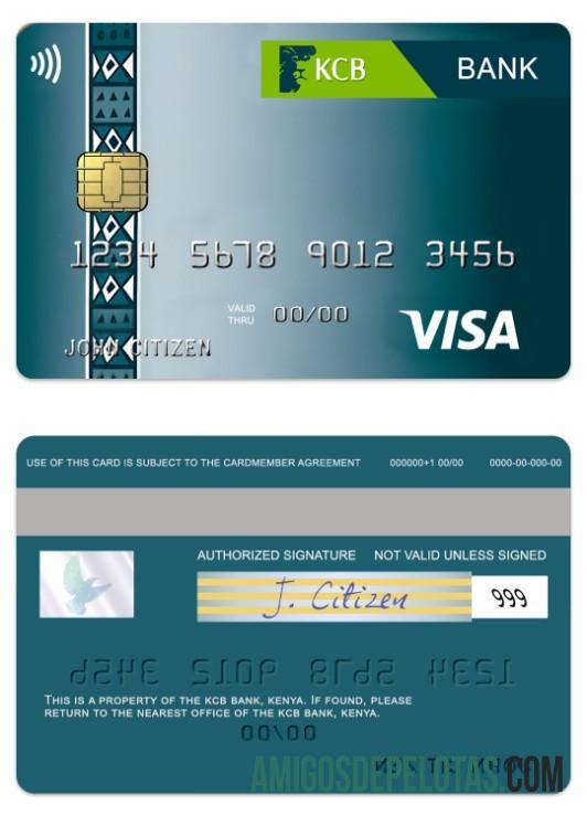 Kenya KCB bank visa classic kartu makering