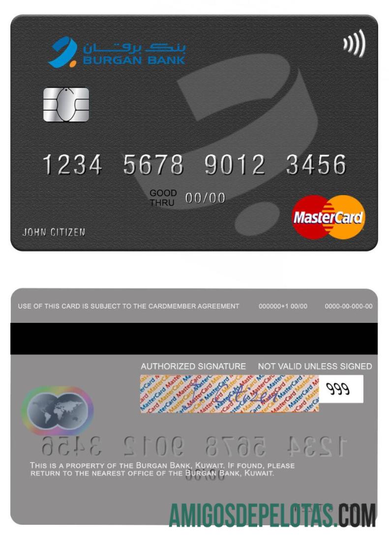 Kuwait Burgan bank mastercard pratinjau