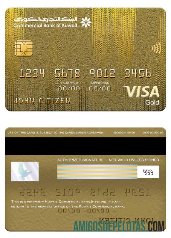 Kuwait komersial bank visa gold kartu visa gold kartu pratinjau