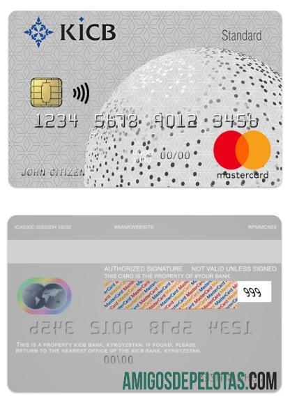 Kirgizstan KICB bank standart mastercard desain