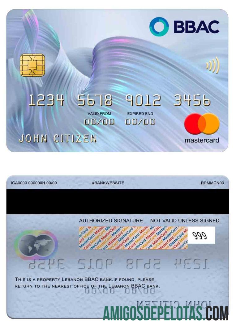 Lebanon BBAC bank mastercard pratinjau