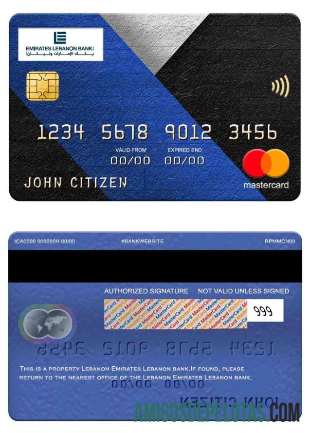 Lebanon Emirates Lebanon bank mastercard templat