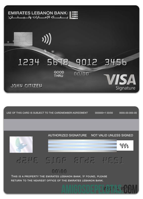 Lebanon Emirates Lebanon bank visa Tanda Tangan Biaya kartu pratinjau