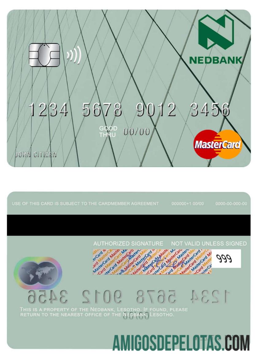Lesotho Nedbank mastercard makering