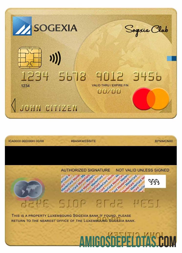 Luksemburg Sogexia bank mastercard makering