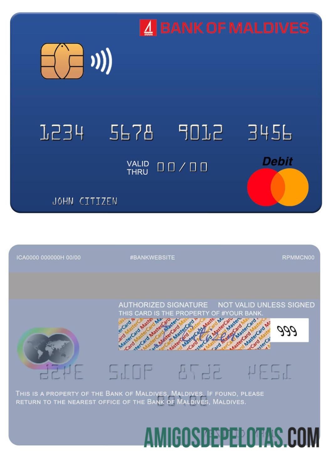 Maladewa bank of Maladewa mastercard pratinjau