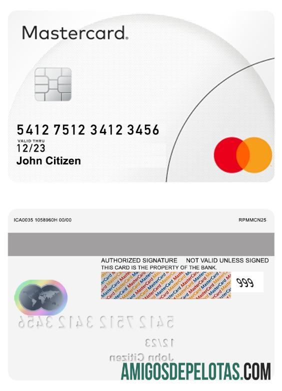 Mastercard contoh PSD classic Desain pratinjau
