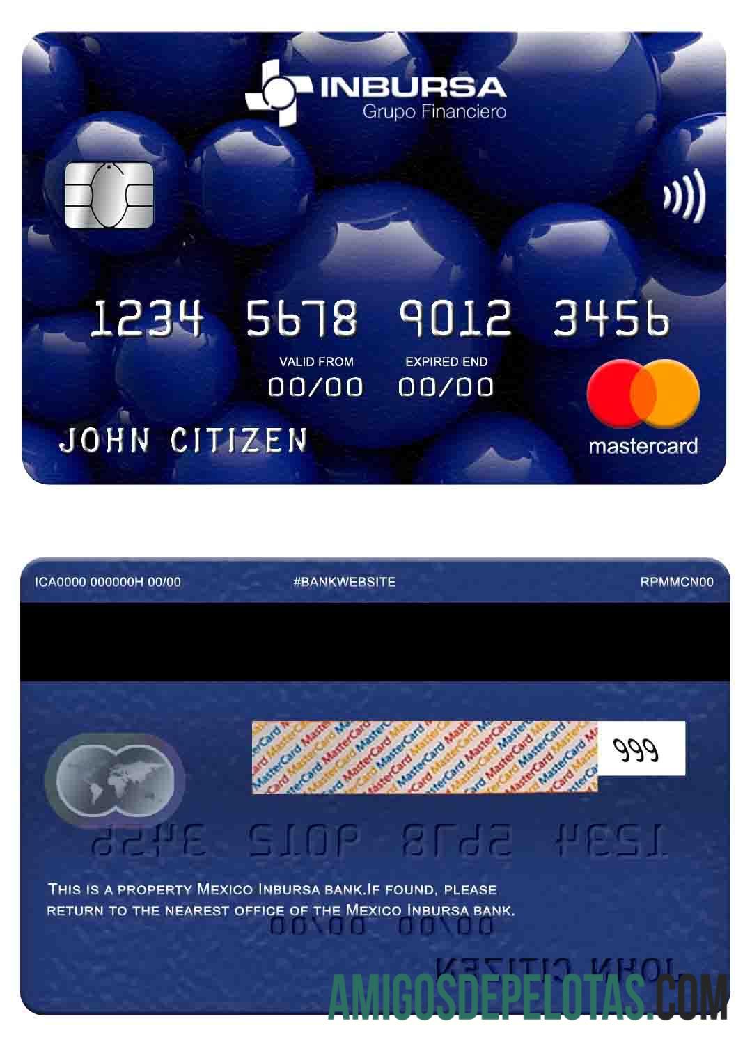 Meksiko Inbursa bank mastercard makering