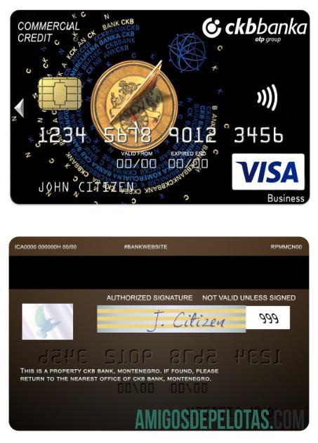 Montenegro CKB bank visa bisnis Kredit kartu makering