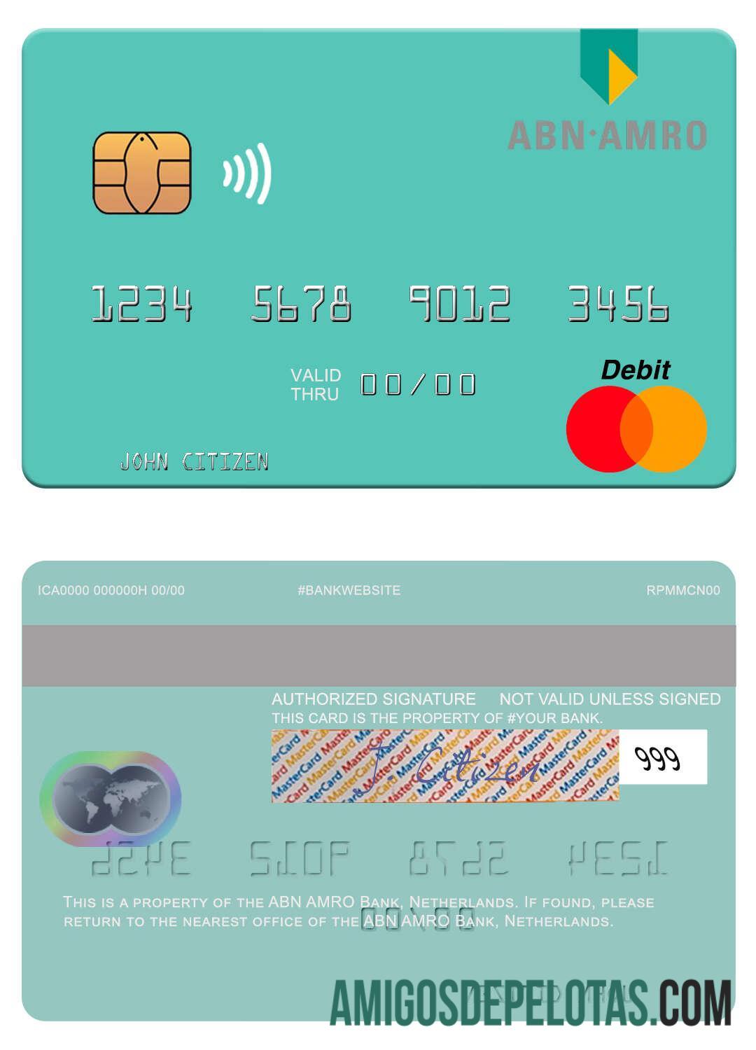 Belanda ABN AMRO bank mastercard pratinjau