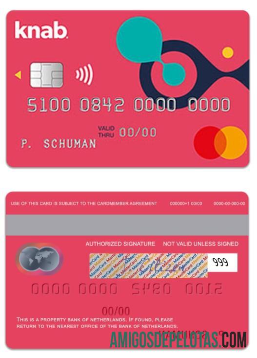 Belanda bank of Belanda Knab Kredit Mastercard pratinjau