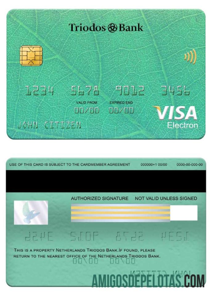 Belanda Triodos bank visa electron kartu pratinjau