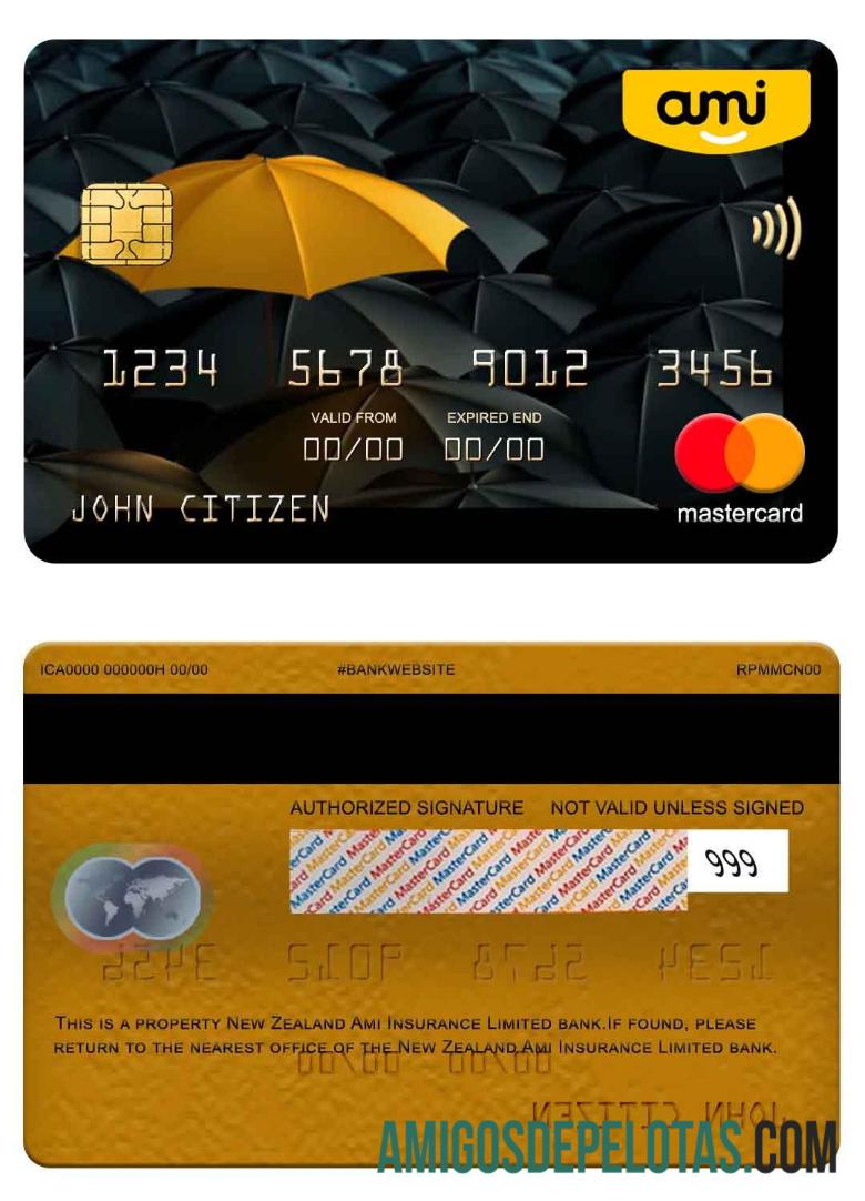 Selandia Baru Ami asuransi Limited bank mastercard makering
