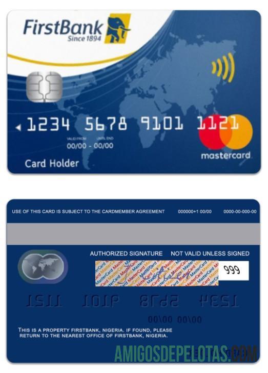 Nigeria FirstBank mastercard pratinjau