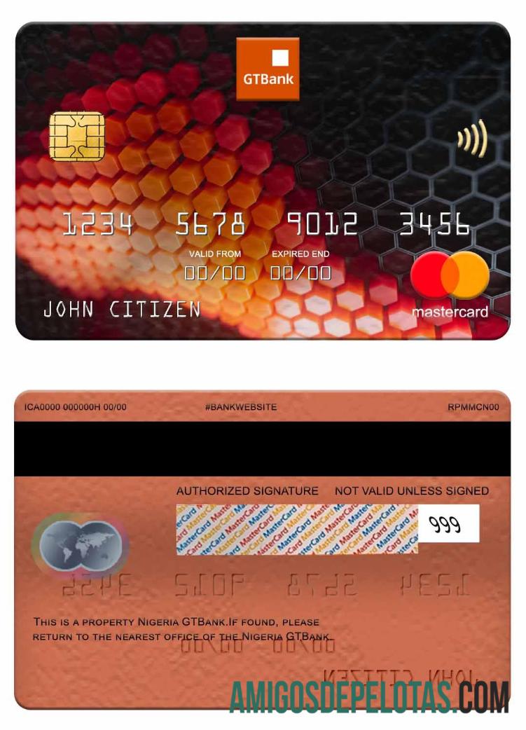Nigeria GTBank mastercard makering