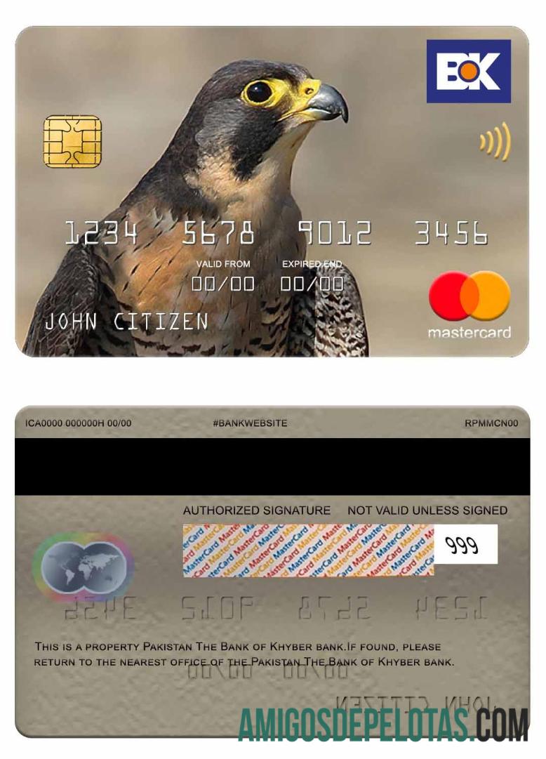 Pakistan The bank of Khyber bank mastercard makering