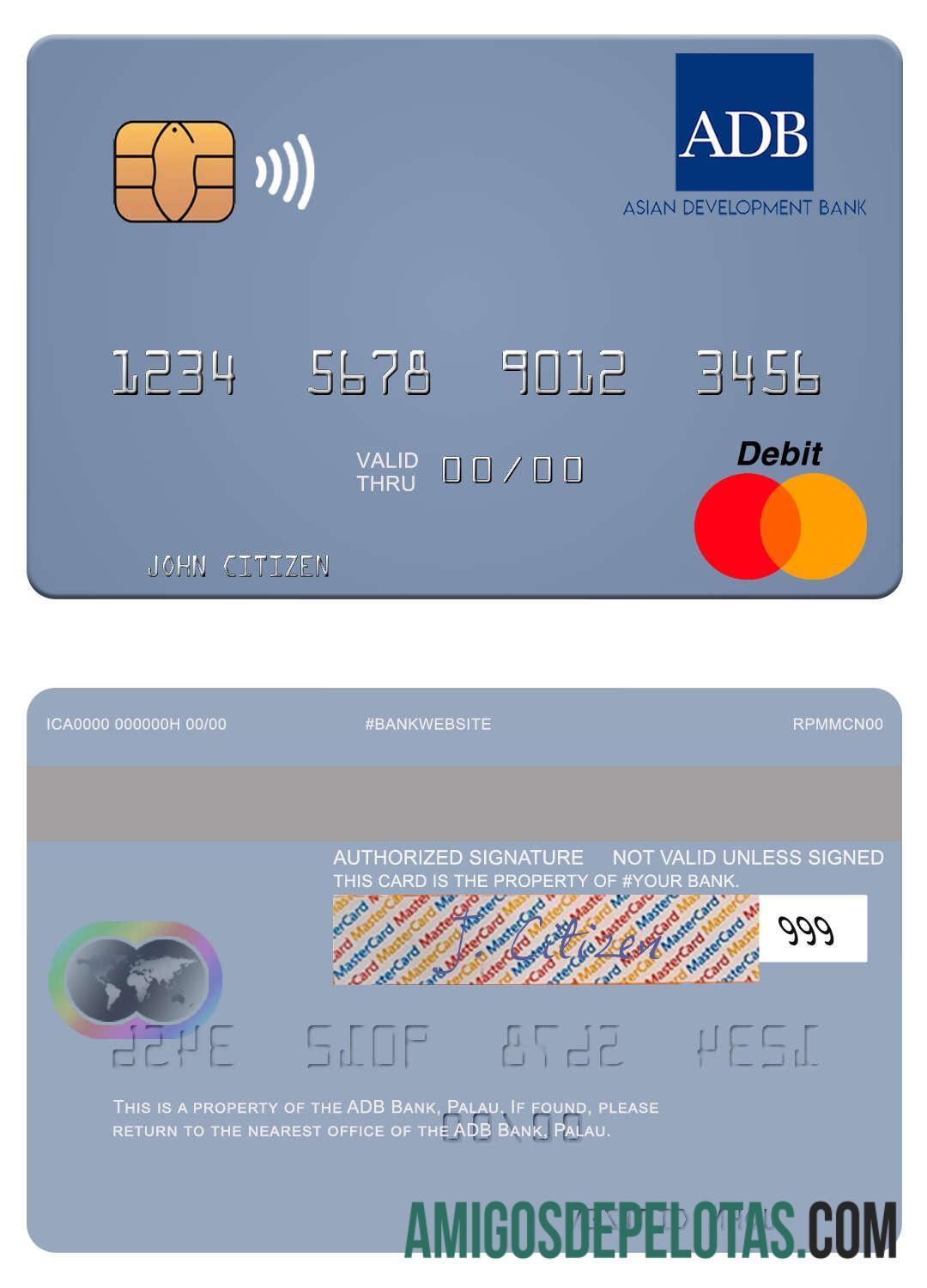 Palau ADB bank mastercard pratinjau