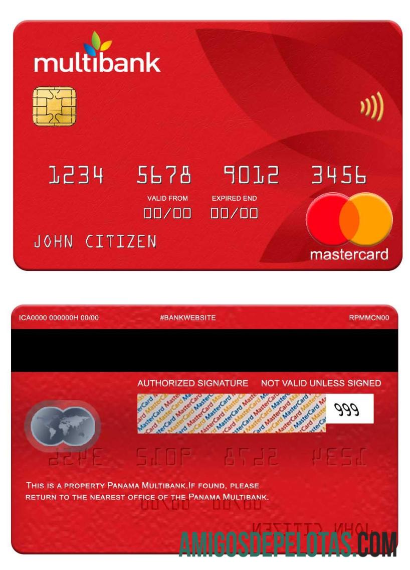 Panama Multibank mastercard makering